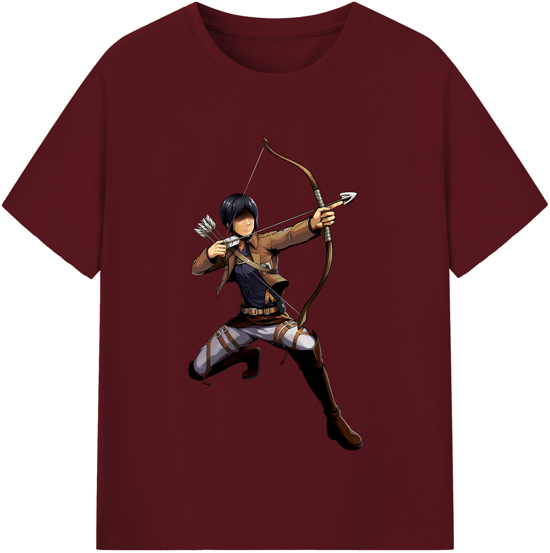 （画像用） 進撃の巨人 Attack on Titan 綿100％半袖Tシャツ（フロントプリント）